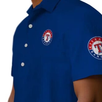 Texas Rangers Hawaiian Shirt Stuart Minion - Funny Blue MLB Summer Vacation Shirt for Men