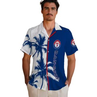 Texas Rangers Palm Trees Hawaiian Shirt - MLB Summer Beach Shirt for Fans
