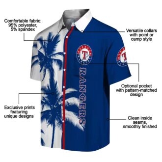 Texas Rangers Palm Trees Hawaiian Shirt - MLB Summer Beach Shirt for Fans