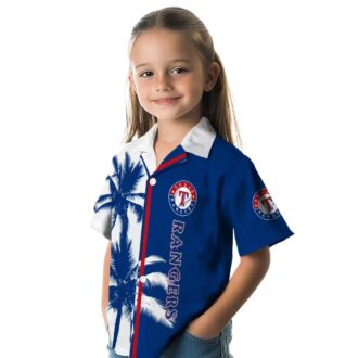 Texas Rangers Palm Trees Hawaiian Shirt - MLB Summer Beach Shirt for Fans