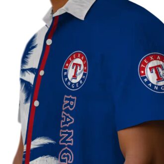 Texas Rangers Palm Trees Hawaiian Shirt - MLB Summer Beach Shirt for Fans