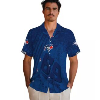 Custom Star Stripes Toronto Blue Jays Hawaiian Shirt - Unique MLB Summer Apparel