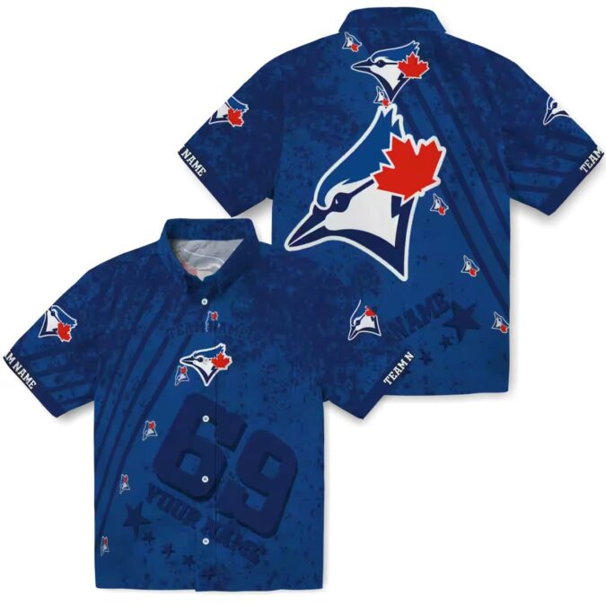 Custom Star Stripes Toronto Blue Jays Hawaiian Shirt - Unique MLB Summer Apparel