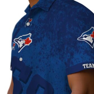 Custom Star Stripes Toronto Blue Jays Hawaiian Shirt - Unique MLB Summer Apparel