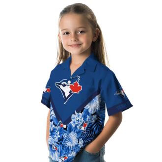 Exclusive Toronto Blue Jays Hawaiian Shirt with Floral Chevron Design - Personalized MLB Apparel