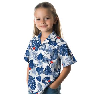 MLB Toronto Blue Jays Blue White Tropical Hawaiian Shirt - Floral Fan Shirt for Summer