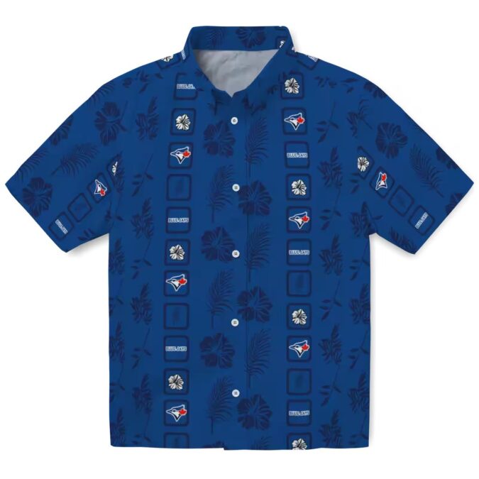 MLB Toronto Blue Jays Tropical Floral Hawaiian Shirt - Blue Jays Summer Beachwear