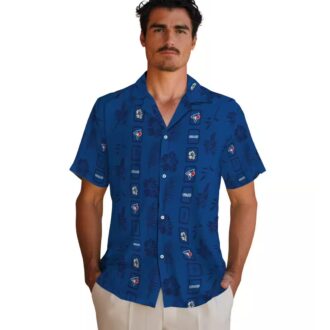 MLB Toronto Blue Jays Tropical Floral Hawaiian Shirt - Blue Jays Summer Beachwear