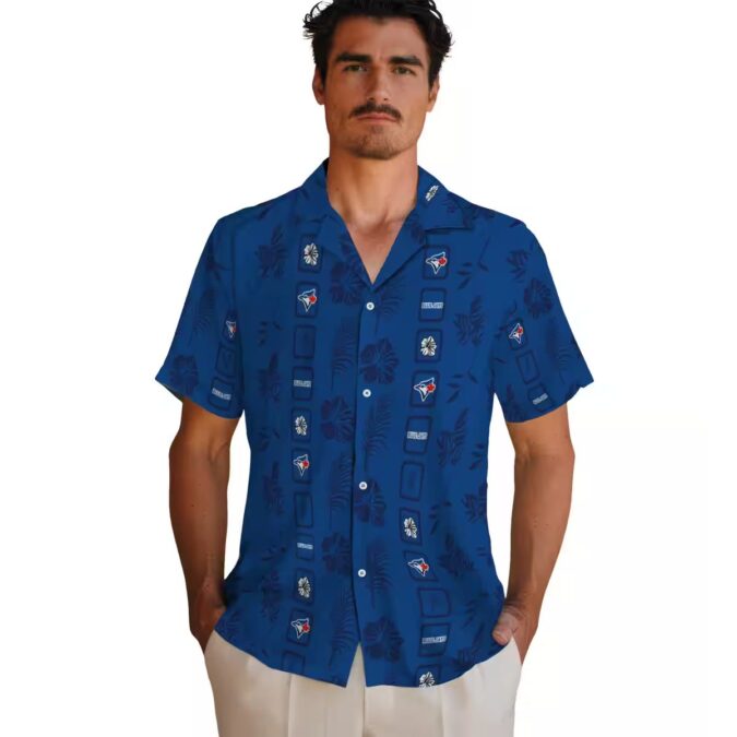 MLB Toronto Blue Jays Tropical Floral Hawaiian Shirt - Blue Jays Summer Beachwear