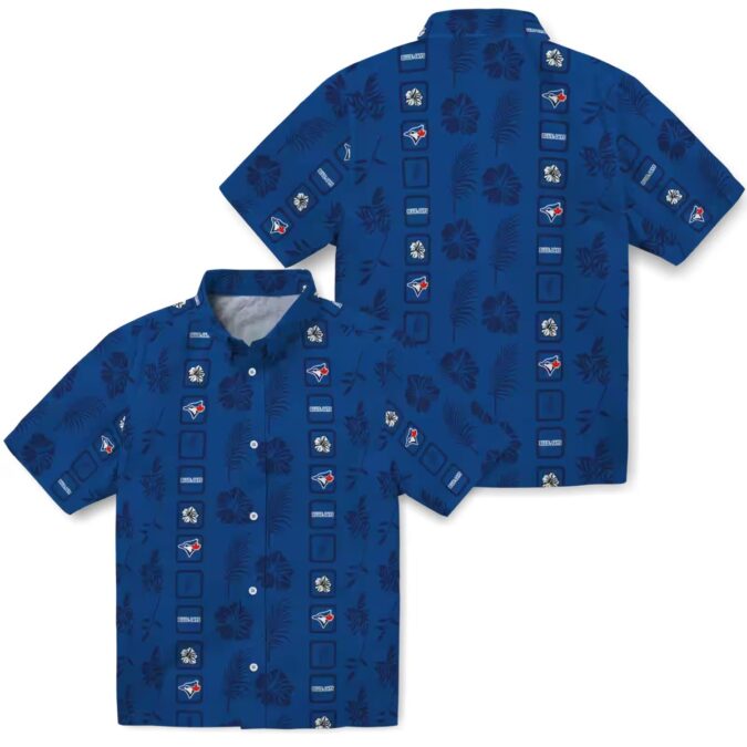 MLB Toronto Blue Jays Tropical Floral Hawaiian Shirt - Blue Jays Summer Beachwear