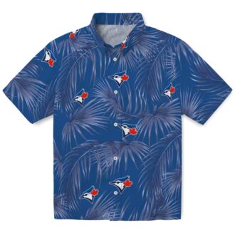 MLB Toronto Blue Jays Tropical Hawaiian Shirt - Leafy Palms & Summer Beach Design