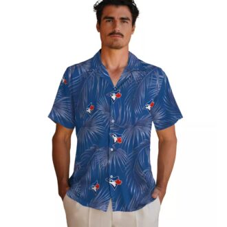MLB Toronto Blue Jays Tropical Hawaiian Shirt - Leafy Palms & Summer Beach Design