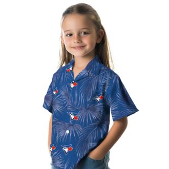 MLB Toronto Blue Jays Tropical Hawaiian Shirt - Leafy Palms & Summer Beach Design