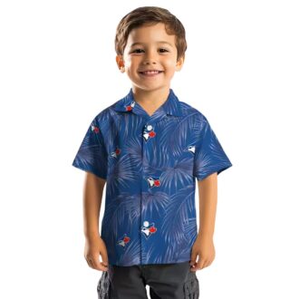 MLB Toronto Blue Jays Tropical Hawaiian Shirt - Leafy Palms & Summer Beach Design