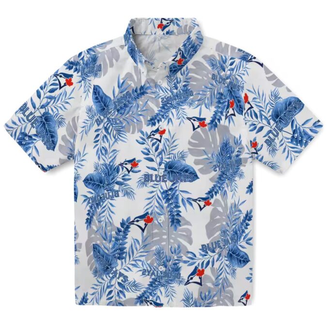MLB Toronto Blue Jays Tropical Leaves Hawaiian Shirt - Perfect for Summer, Vacation, and Beach