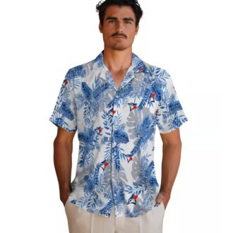 MLB Toronto Blue Jays Tropical Leaves Hawaiian Shirt - Perfect for Summer, Vacation, and Beach