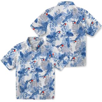 MLB Toronto Blue Jays Tropical Leaves Hawaiian Shirt - Perfect for Summer, Vacation, and Beach