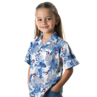 MLB Toronto Blue Jays Tropical Leaves Hawaiian Shirt - Perfect for Summer, Vacation, and Beach