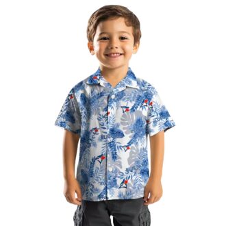 MLB Toronto Blue Jays Tropical Leaves Hawaiian Shirt - Perfect for Summer, Vacation, and Beach
