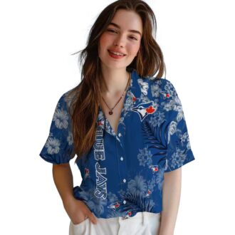 Shop Toronto Blue Jays Hibiscus Hawaiian Shirt - Perfect for Summer Vacation & MLB Fans