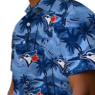 Toronto Blue Jays Coastal Palms Hawaiian Shirt - Men's MLB Summer Game Day Outfit