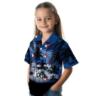 Toronto Blue Jays Custom Sunset Scene Hawaiian Shirt - Blue Black MLB Summer Shirt
