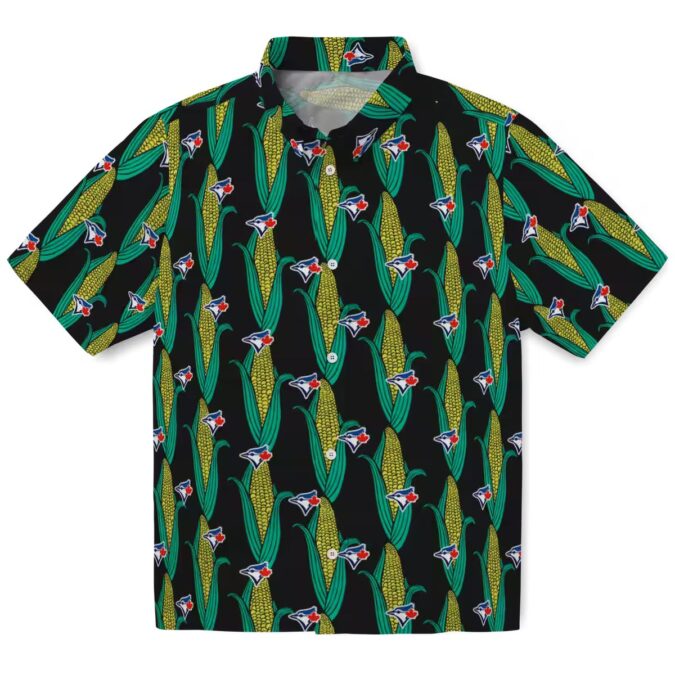 Toronto Blue Jays Game Day Hawaiian Shirt - Floral Tropical Corn Print for Summer Parties