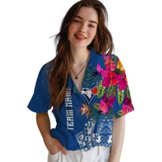 Toronto Blue Jays Hawaiian Shirt with Floral Aloha Print - MLB Beach Shirt for Men & Fans