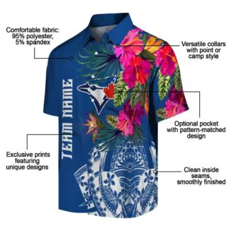 Toronto Blue Jays Hawaiian Shirt with Floral Aloha Print - MLB Beach Shirt for Men & Fans