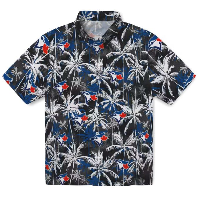 Trendy Toronto Blue Jays Tropical Hawaiian Shirt - Blue Palm Pattern MLB Fan Apparel