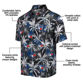 Trendy Toronto Blue Jays Tropical Hawaiian Shirt - Blue Palm Pattern MLB Fan Apparel