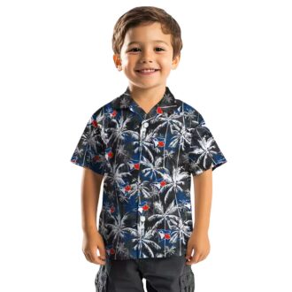 Trendy Toronto Blue Jays Tropical Hawaiian Shirt - Blue Palm Pattern MLB Fan Apparel