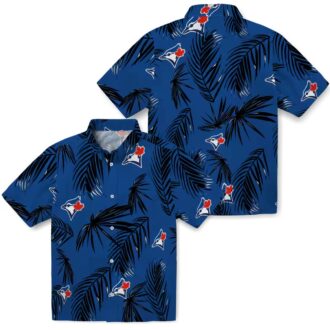 Tropical Toronto Blue Jays Palm Leaf Hawaiian Shirt - MLB Summer Beach Aloha Shirt for Men