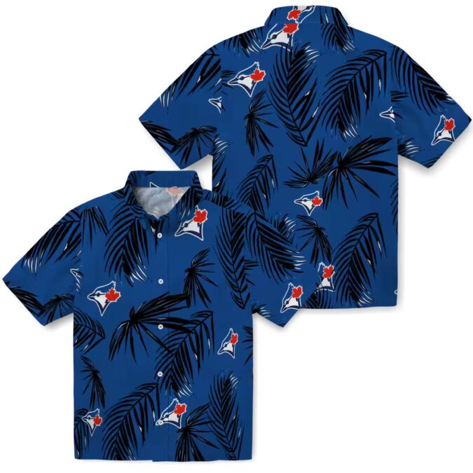 Tropical Toronto Blue Jays Palm Leaf Hawaiian Shirt - MLB Summer Beach Aloha Shirt for Men