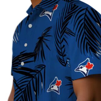 Tropical Toronto Blue Jays Palm Leaf Hawaiian Shirt - MLB Summer Beach Aloha Shirt for Men
