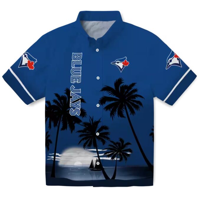 Women's MLB Toronto Blue Jays Floral Hawaiian Shirt - Tropical Vacation Fan Gear