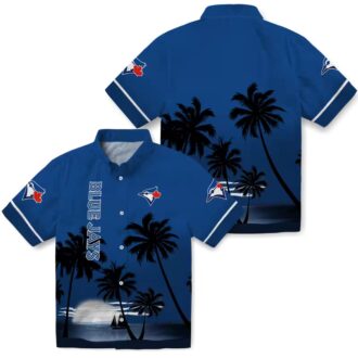 Women's MLB Toronto Blue Jays Floral Hawaiian Shirt - Tropical Vacation Fan Gear