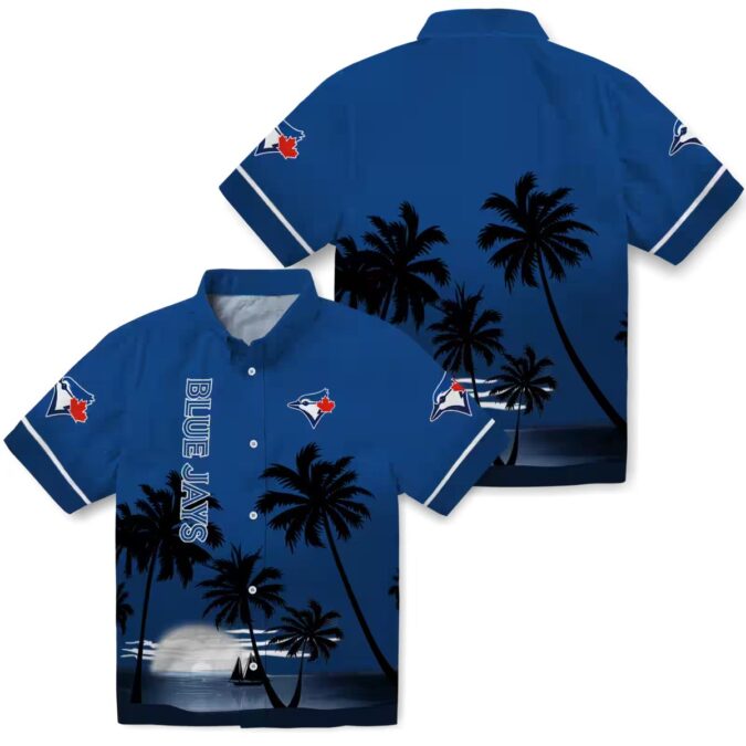 Women's MLB Toronto Blue Jays Floral Hawaiian Shirt - Tropical Vacation Fan Gear