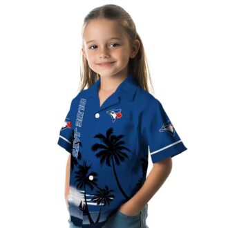 Women's MLB Toronto Blue Jays Floral Hawaiian Shirt - Tropical Vacation Fan Gear