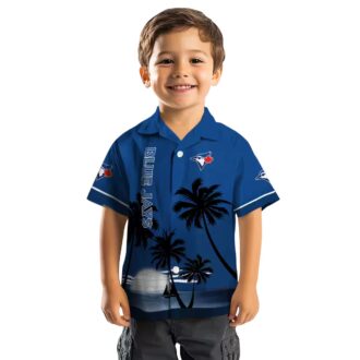 Women's MLB Toronto Blue Jays Floral Hawaiian Shirt - Tropical Vacation Fan Gear