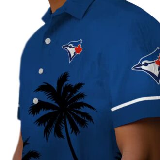Women's MLB Toronto Blue Jays Floral Hawaiian Shirt - Tropical Vacation Fan Gear
