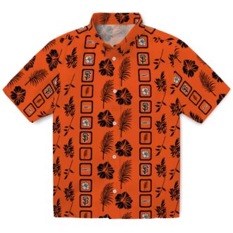 Best San Francisco Giants Orange Floral Hawaiian Shirt - MLB Tropical Beach Outfit