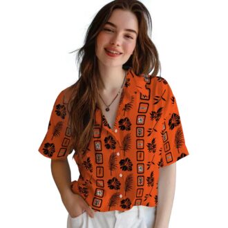 Best San Francisco Giants Orange Floral Hawaiian Shirt - MLB Tropical Beach Outfit