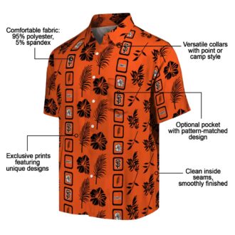 Best San Francisco Giants Orange Floral Hawaiian Shirt - MLB Tropical Beach Outfit