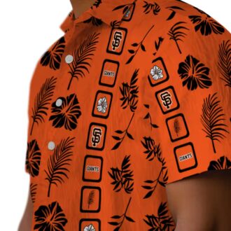 Best San Francisco Giants Orange Floral Hawaiian Shirt - MLB Tropical Beach Outfit
