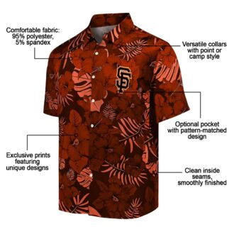Buy San Francisco Giants Orange Hawaiian Shirt - Jungle Vibes Tropical MLB Apparel