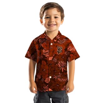 Buy San Francisco Giants Orange Hawaiian Shirt - Jungle Vibes Tropical MLB Apparel