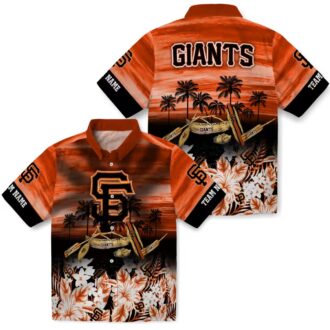 Custom San Francisco Giants Canoe Orange Hawaiian Shirt - Tropical MLB Summer Beachwear