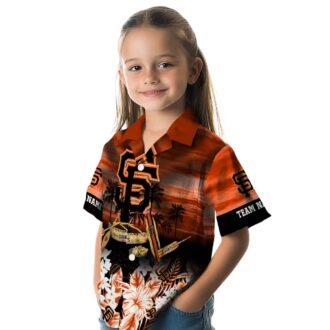 Custom San Francisco Giants Canoe Orange Hawaiian Shirt - Tropical MLB Summer Beachwear