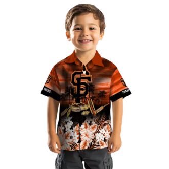 Custom San Francisco Giants Canoe Orange Hawaiian Shirt - Tropical MLB Summer Beachwear